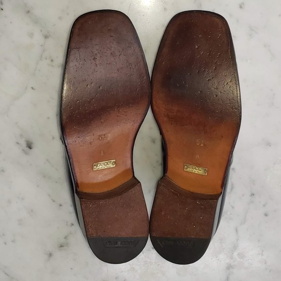 Gucci Horsebit Loafers Vintage 1996 Two-Tone Black & White, M Sz 5.5 D; W Sz 7 - Picture 8 of 16